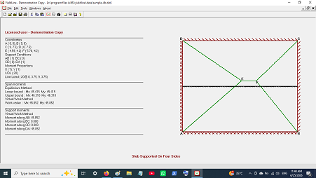 slab supported on four sides